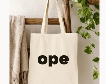 Midwest “Ope” Cotton Canvas Tote Bag | Fun Minnesota Gift
