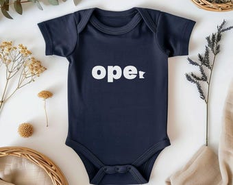 Ope Minnesota Baby Bodysuit | Minnesota Baby Onesie | Midwest Baby Clothes | Minnesota Newborn Gift | Minnesota Baby Shower Gift