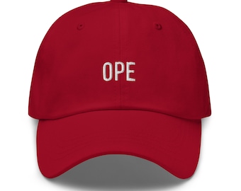 Ope Baseball Hat, Ope Hat, Minnesota Hat, Ope Gift, Minnesota Gift, Minnesota Saying