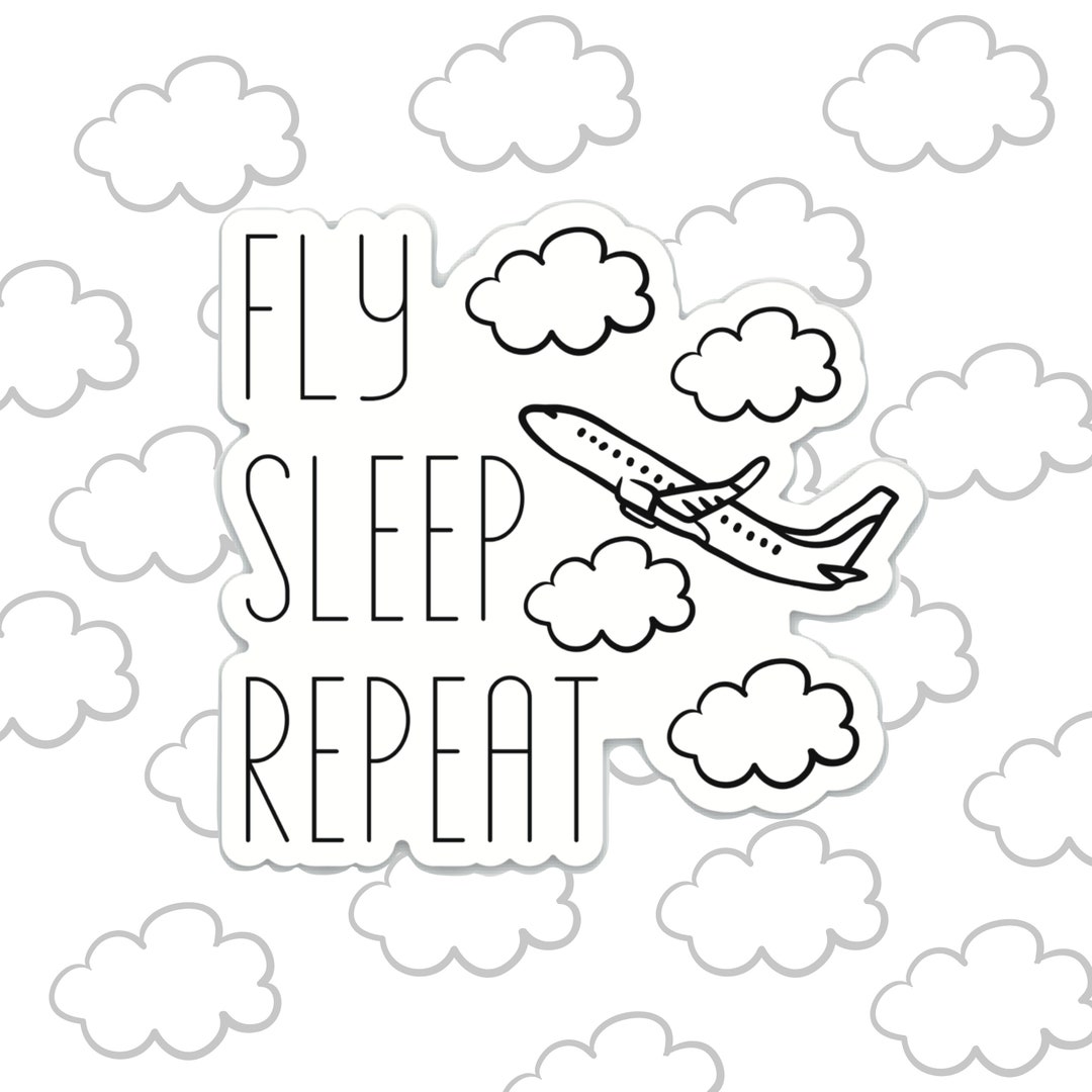 Flight Attendant Sticker, Pilot Sticker, Travel Sticker, Airplane ...