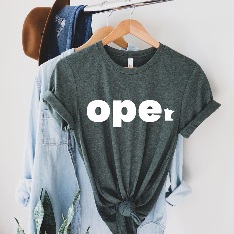 Minnesota Ope, Ope, Minnesota Shirt, Minnesota State Shirt, Unisex T-shirt, Minnesota Gift, State of Minnesota Shirt, Minnesota Art afbeelding 3