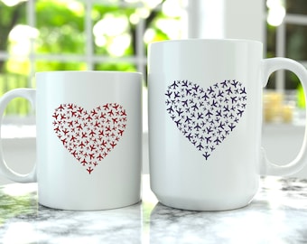 Airplane Coffee Mug, Flight Attendant Coffee Mug, Flight Attendant Gift, Pilot Coffee Mug, Pilot Gift