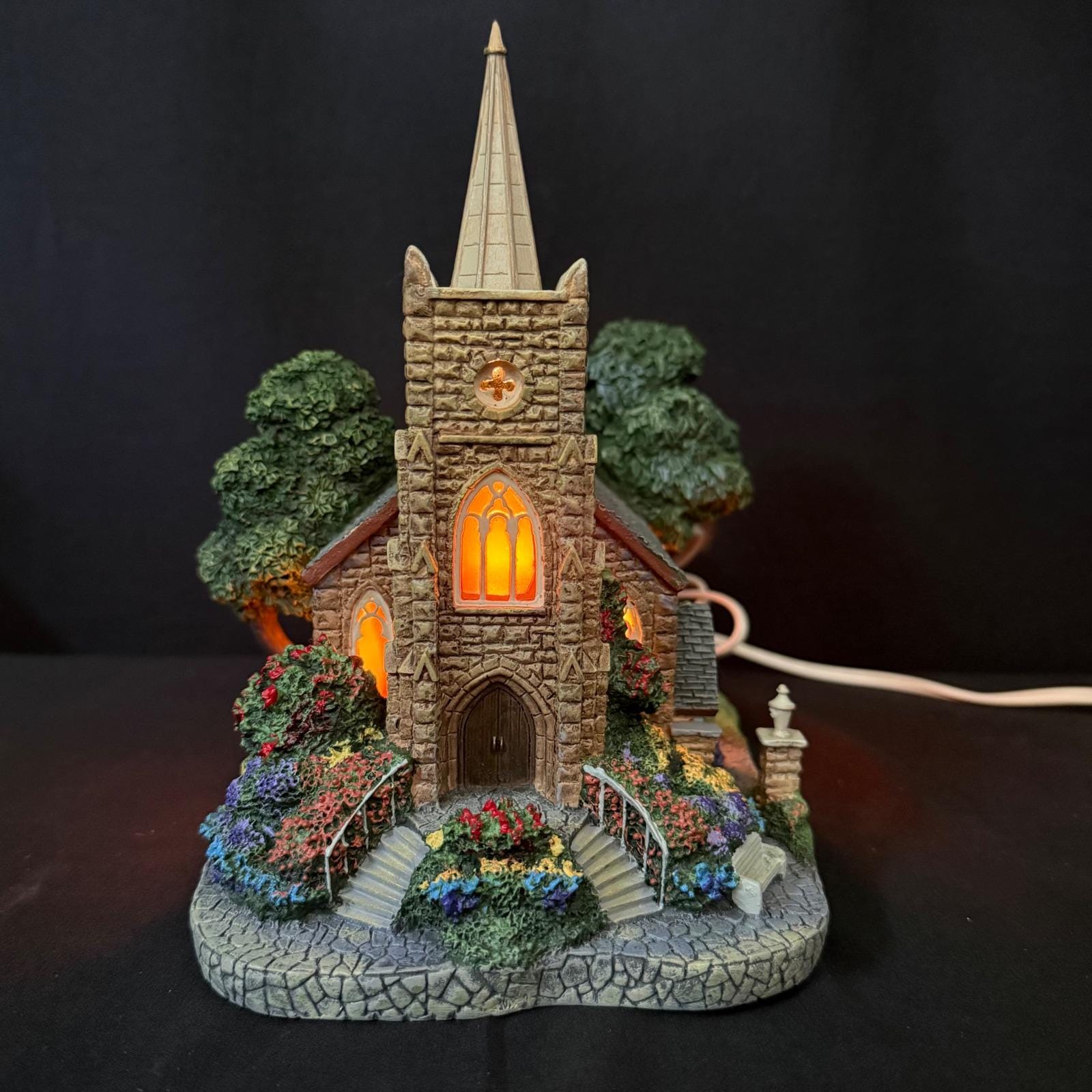 Thomas Kinkade Lamplight Church - Etsy