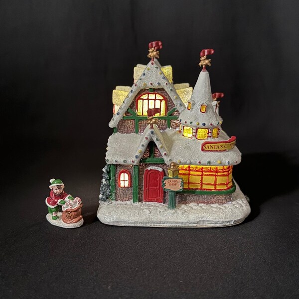 Hawthorne Village Thomas Kinkade North Pole Village Candy Shop Illuminated Elf