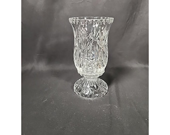 Princess House Highlights 2-Piece Lead Crystal Hurricane Candle Lamp, #870