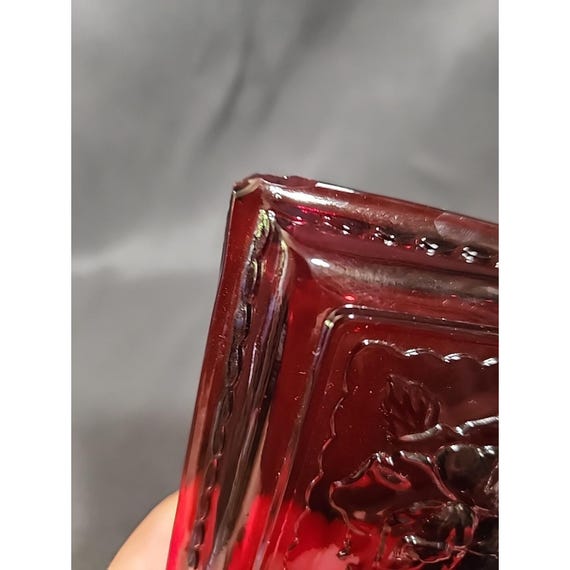 Anchor Hocking Royal Ruby Rectangular Jewel Box W… - image 8