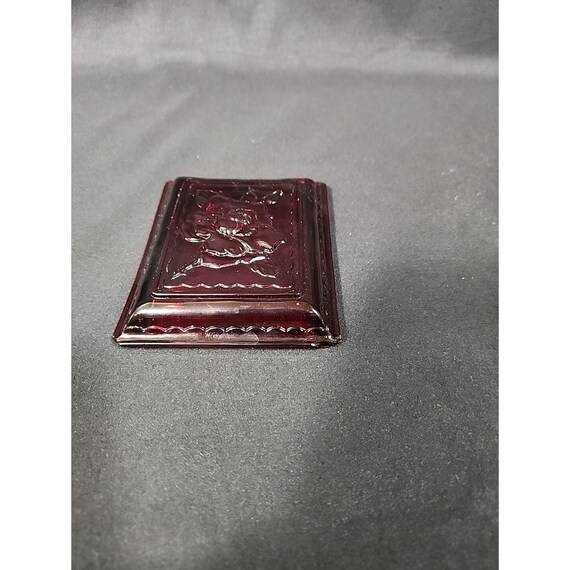 Anchor Hocking Royal Ruby Rectangular Jewel Box W… - image 6