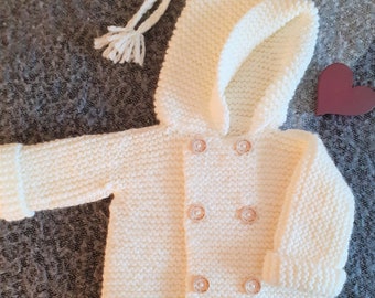 Manteau Bebe En Tricot Etsy France