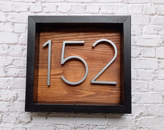 Artisanal House Plaques - Silver Floating Numbers - Number Plaque - Handmade Plaque - Numbers - Address Sign - House Numbers - Number Plaque