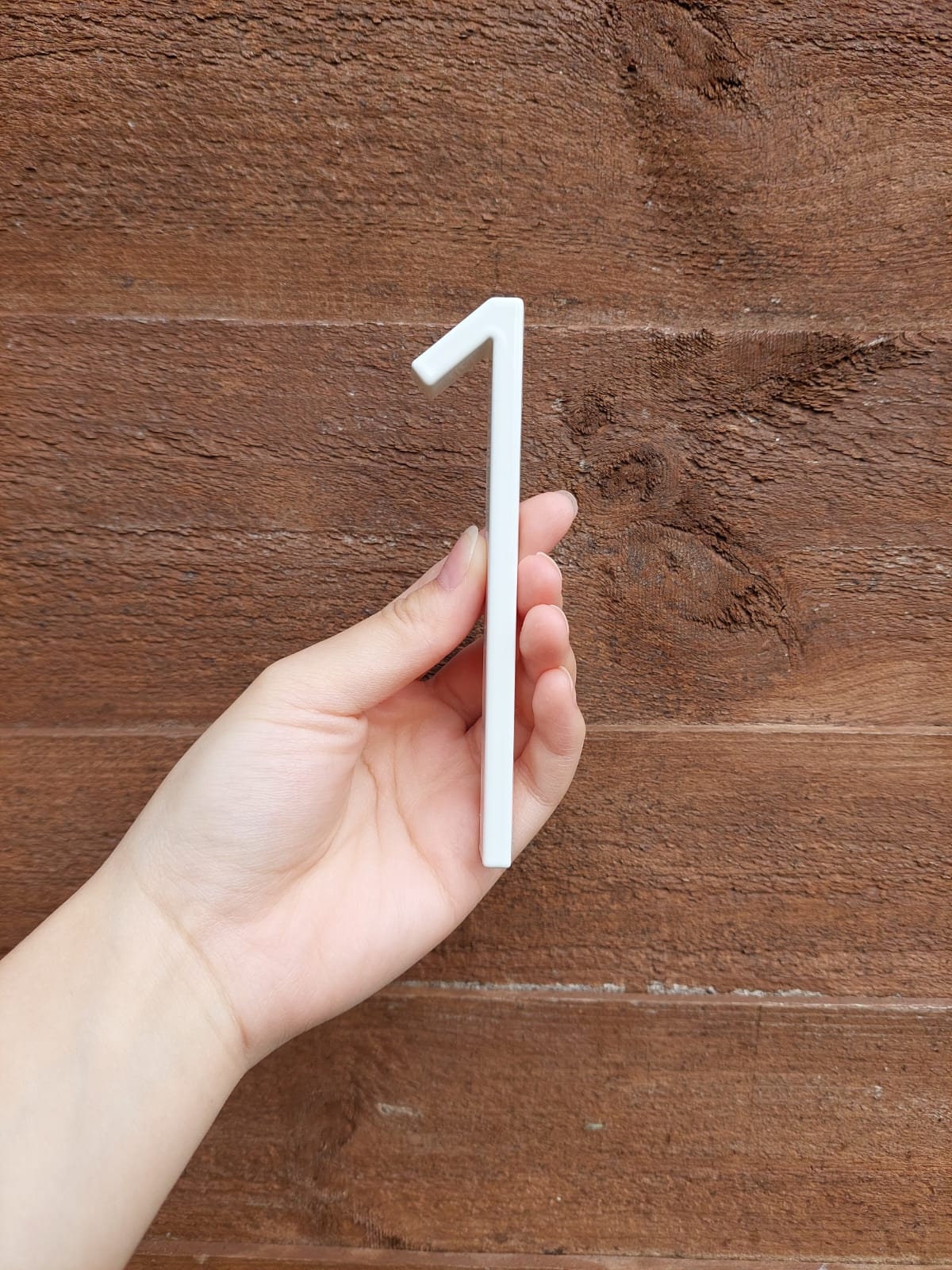 White Modern House Numbers Address Numbers House Signs Floating Door