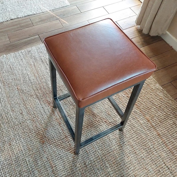 Customized Leather Bar Stool - Breakfast Bar Stools - Counter Stools - Leather Bar Stools - Custom Bar Stools - Customized Stool - Chairs