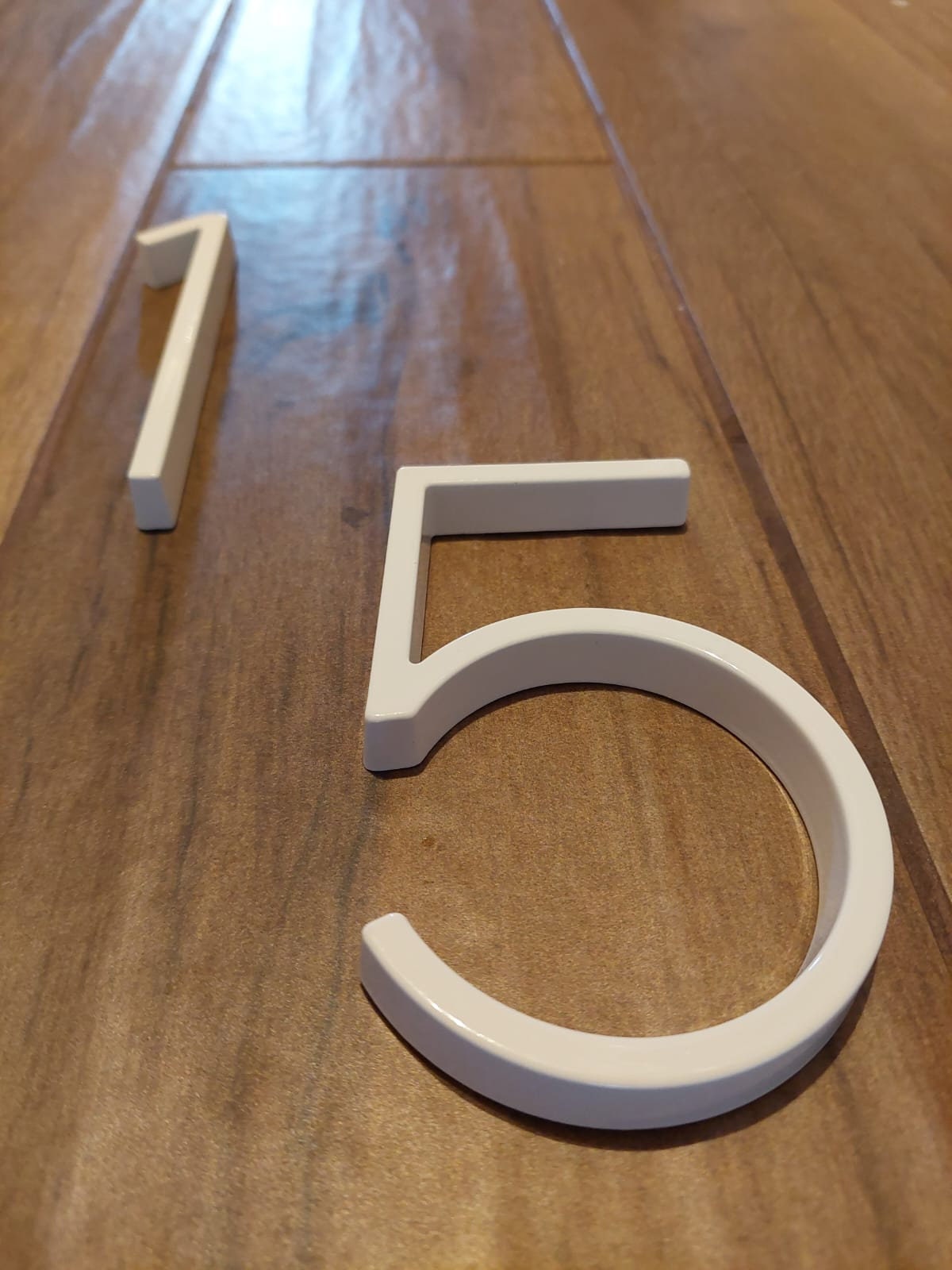 White Modern House Numbers Address Numbers House Signs Floating Door