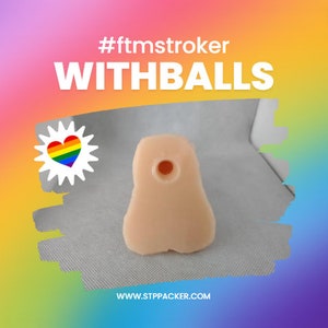 FtM Stroker WiTH BaLLS Realistic Self Pleasure Packer FREE SHIPPING Mature Content image 1