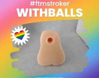 FtM Stroker WiTH BaLLS! Realistic Self Pleasure Packer - FREE SHIPPING! - Mature Content