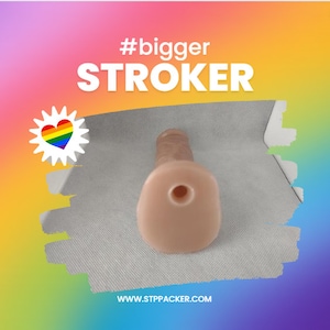 FtM BiGGeR Stroker WiTH BaLLS! Realistic Self Pleasure Packer - FREE SHIPPING! - Mature Content