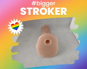 FtM BiGGeR Stroker WiTH BaLLS! Realistic Self Pleasure Packer - FREE SHIPPING! - Mature Content
