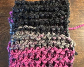 Bufanda infantil degradada (tejida a mano)