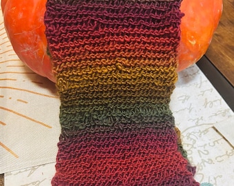 Bufanda de otoño (tejida a mano)