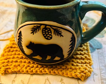 Posavasos tejidos a mano: posavasos acogedores