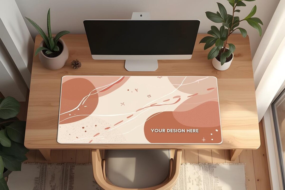 Editable Desk Pad Mockup: Customizable PSD Template (digital Download ...