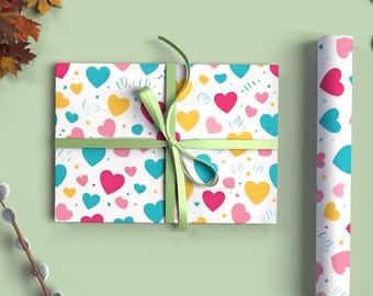 Editable Gift Wrapping Paper Mockup PSD, seamless pattern mockup, wrapping paper printable mockup, gift wrapping template, Paper roll mockup