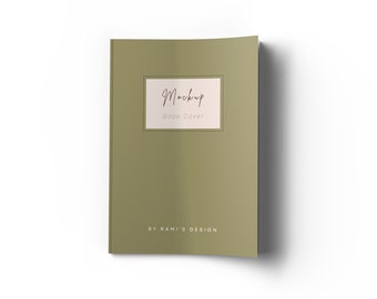 7 x 10 Zoll Buchcover Mockup Psd und Jpg, Buchcover Mockup mit realistischer Perspektive