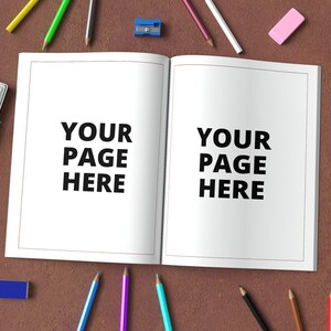 8.5 x 11 inch coloring book pages mockup PSD and JPG, Kdp Book Mockup for A Plus Content, Premade kdp a plus content mockup, Kdp book mockup