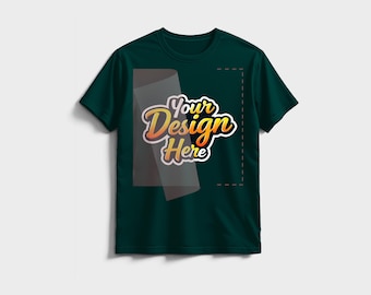 Editable T-Shirt & DTF Transfer Mockup PSD: Customizable Design Template