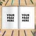 Square Open and Closed Coloring Book Mockup, Open and Closed Coloring ...