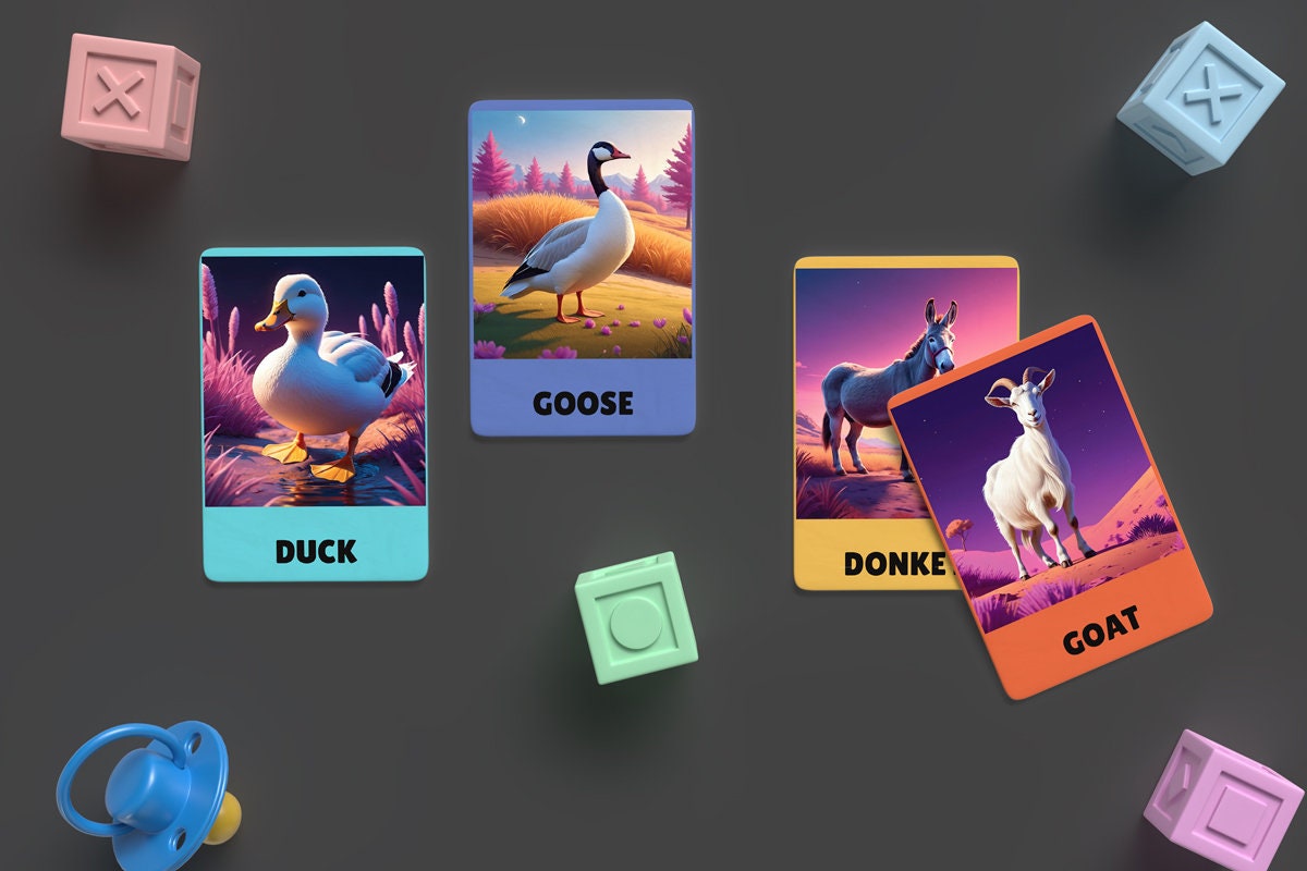 Flashcards Design Editable Flashcards Mockup PSD, Kids Flashcards Editable Mockup ...