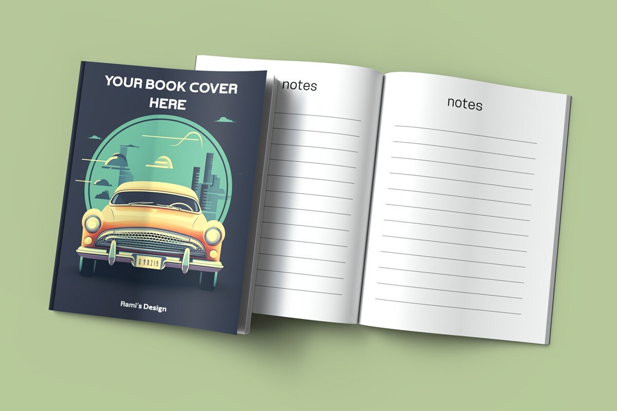 8.5 X 11 Open and Closed Book Mockup Psd and Jpg, Premade Kdp A+ ...