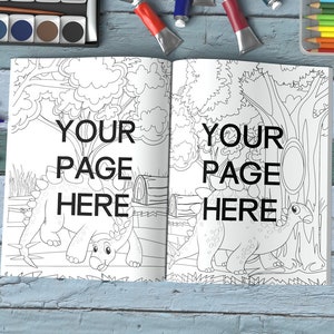 Coloring book mockup for kdp a plus content, Educational Coloring Book Mockup, Coloring Book with Pencils Mockup, Premade kdp a plus content