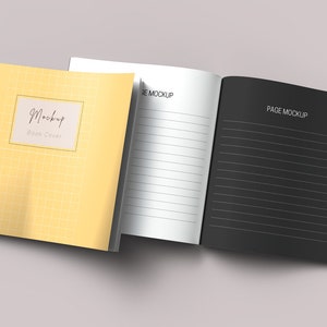Open and Closed 8.5 X 8.5 Book Mockup PSD and JPG, Kdp Paperback Cover ...