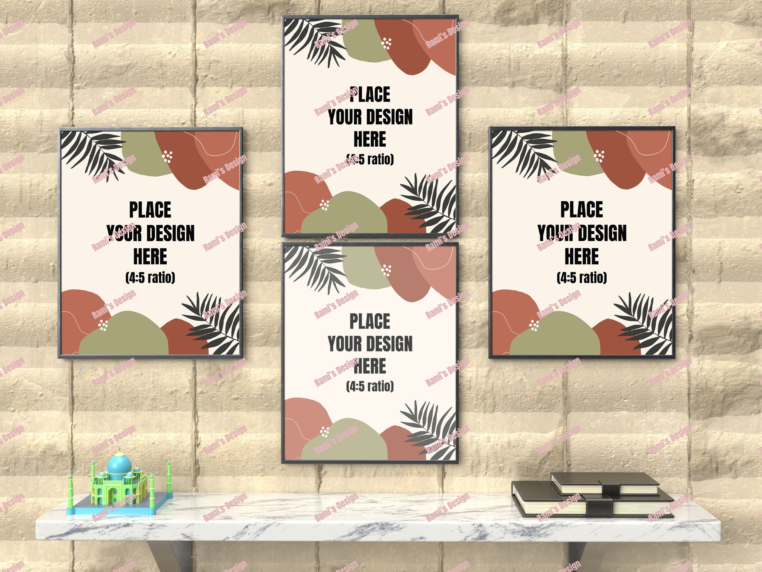 Frame Mockup Bundle Wall Art Mockup Bundle Art Mockup Kit Etsy