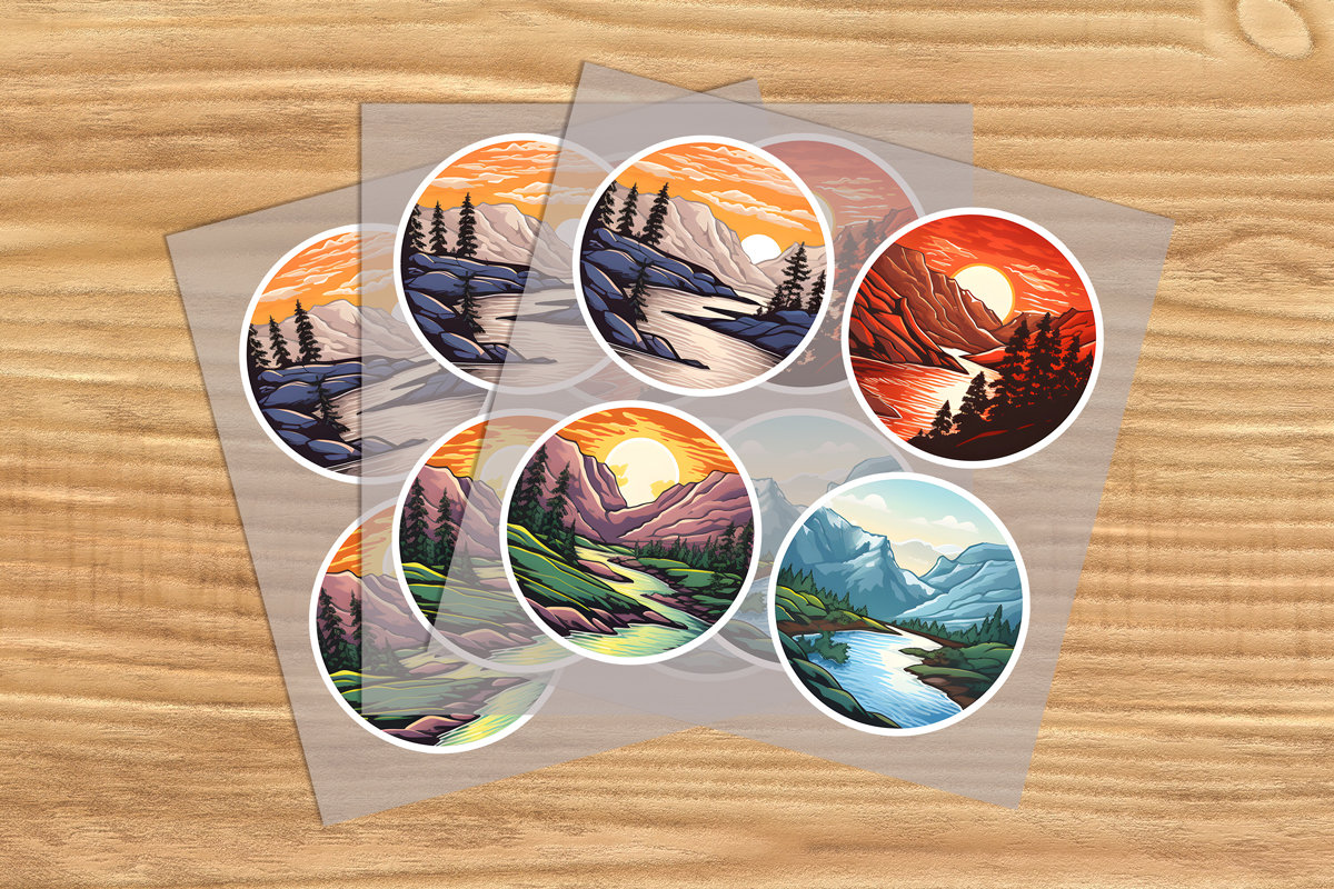 Transfers Sheet Stickers Mockup Editable Transfers Sheet - Etsy