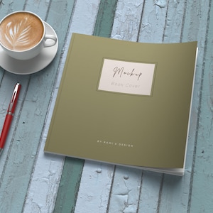 Square book cover mockup Psd softcover book mockup editable book mockup for Kdp A plus content, Book cover mockup, Book listing mockup