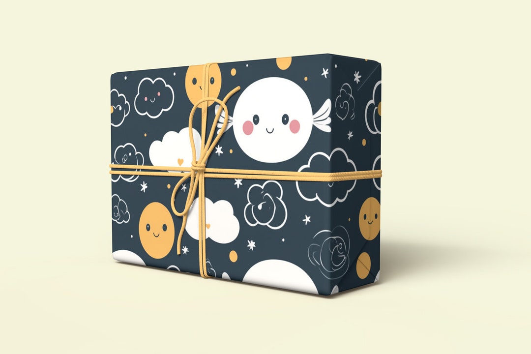 Wrapping Design Gift Paper Pattern Mockup Design PSD, Gift Paper Texture Mockup ...