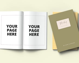 Bozza di copertina e pagine di un libro 6x9, bozza di copertina e contenuto di un libro per presentazioni realistiche, bozza di pubblicazione di libri in formato PSD