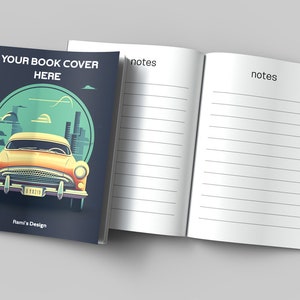 8.5 X 11 Open and Closed Book Mockup Psd and Jpg, Premade Kdp A+ ...
