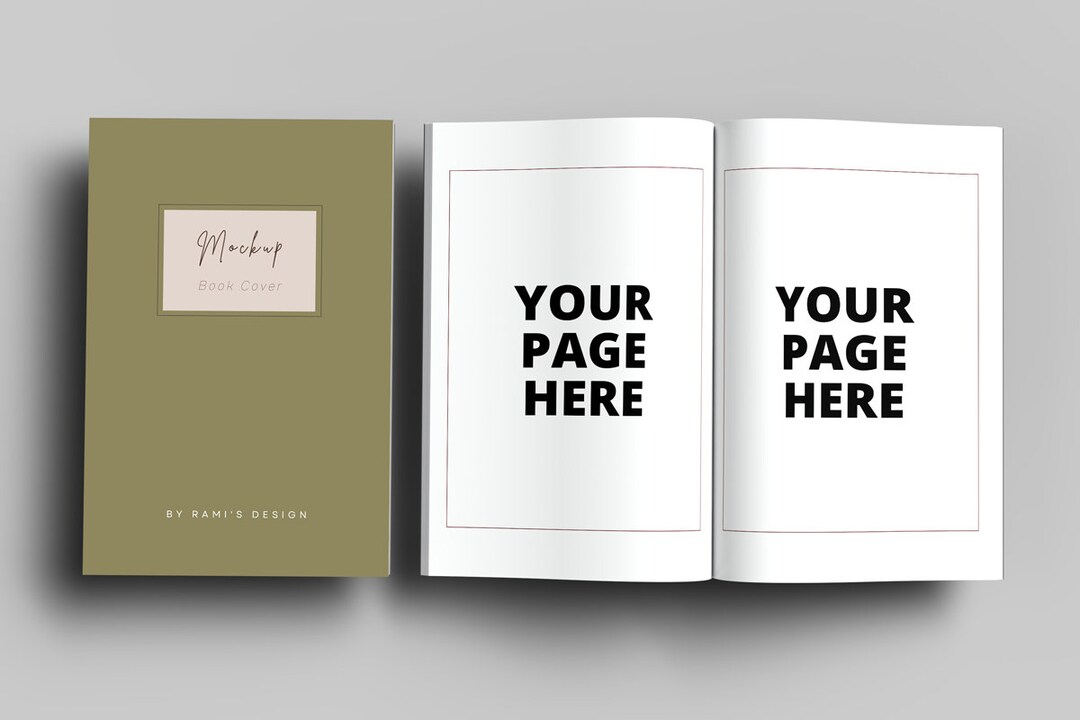 Flying 6 X 9 Open and Closed Book Mockup Psd and Jpg, Paperback Mockup ...