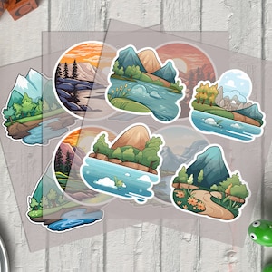 Transfers Sheet Stickers Mockup, Editable Transfers Sheet Mockup, Transfers Stickers Mockup, Adhesive Marketing Presentation, Sticker mockup