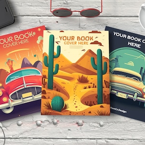 Kdp Books Cover Mockup 8.5 x 11, multi books mockup, group of books mockup, Stack book mockup design,  Premade kdp a plus content mockup