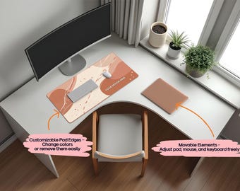 Maquette PSD de tapis de bureau, modèle de maquette de tapis de souris modifiable pour la marque, maquette de pavé de clavier Psd, maquette de sous-vêtement pour la configuration de bureau