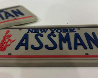 Assman. pvc  cornhole bag NY plate pullpatch