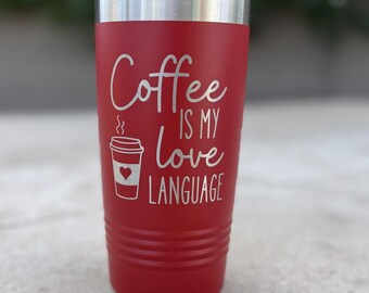 Vaso térmico para café grabado con láser: Taza de viaje aislante personalizada, 591 ml (20 oz)