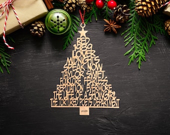 Christmas Ornament | Swiftie Gifts | Holiday | Christmas Decor | Christmas Gift | Swift Gift