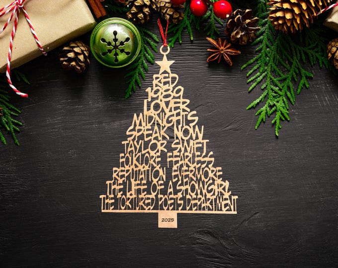Christmas Ornament | Swiftie Gifts | Holiday | Christmas Decor | Christmas Gift | Swift Gift