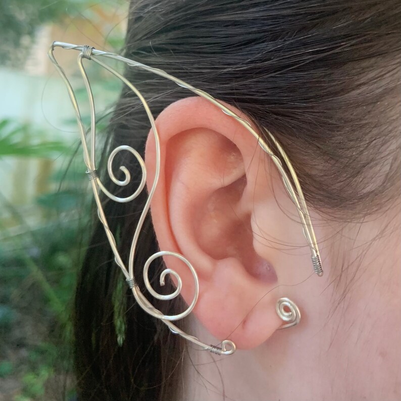 Elf Ear Cuffs Wire Ear Wraps Mystical Elf Ears Etsy
