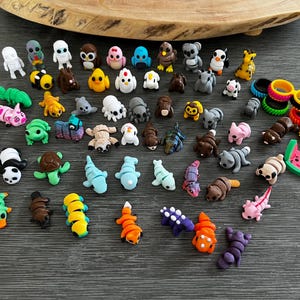 Micro 3D-Printed Fidget Toys - Mini Animal Toys