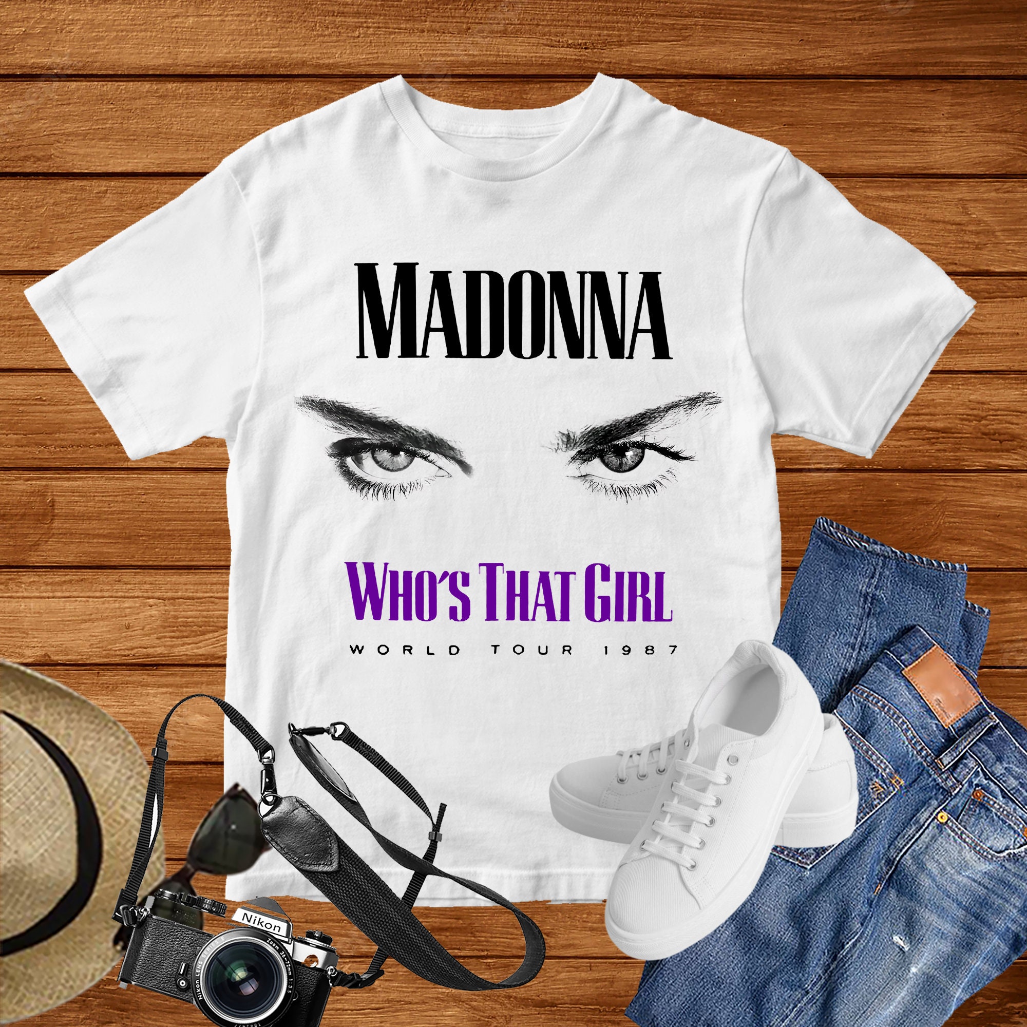 Discover Madonna Who's That Girl T-Shirt